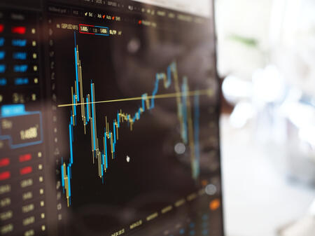 Image of a stock price graph